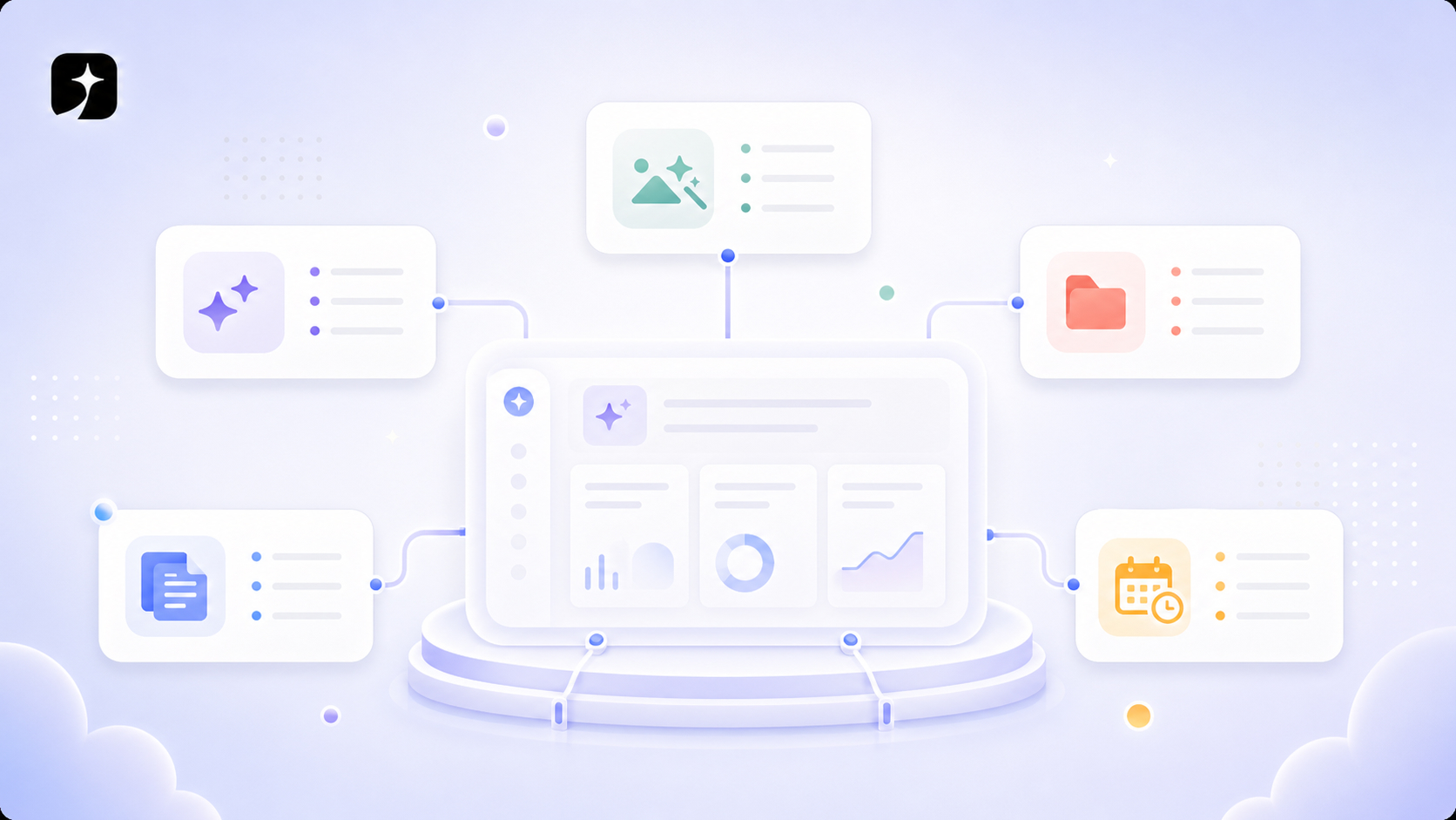 Portada abstracta de bases del workspace de Dynal para el changelog de octubre de 2025